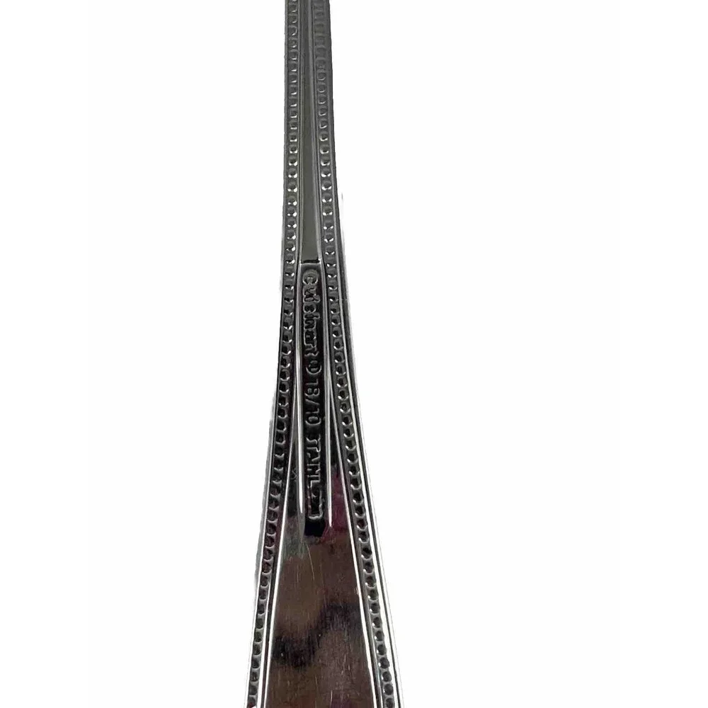 CU18 Cuisinart 18/10 Stainless Dinner Fork  Beaded Single Piece